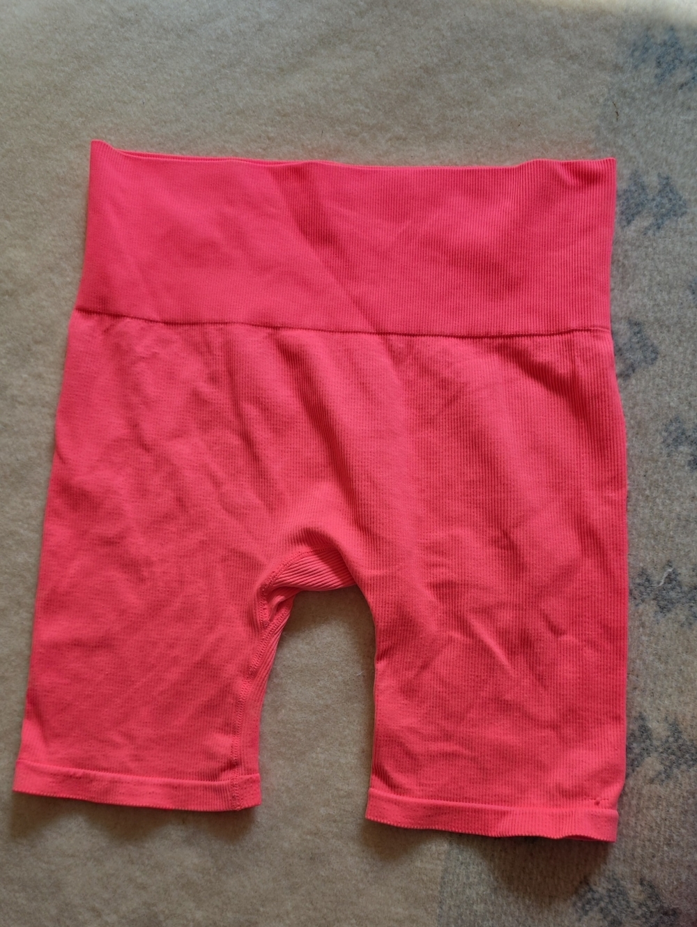 wild fable Neon Coral Ribbed Bike Shorts